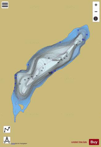 Bobbs Lake depth contour Map - i-Boating App