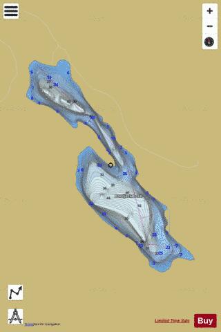 Boot Jack Lake depth contour Map - i-Boating App