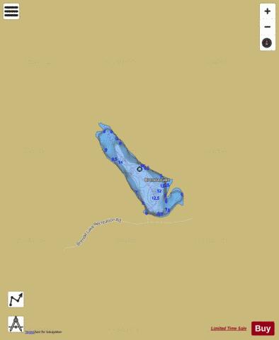Brenda Lake depth contour Map - i-Boating App