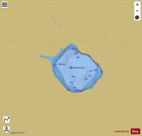 Buckhorn Lake depth contour Map - i-Boating App