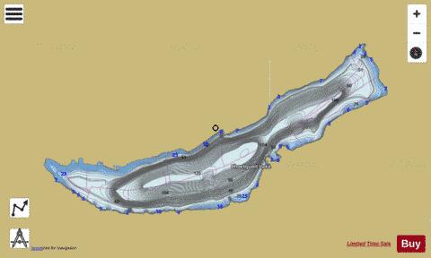 Choelquoit Lake depth contour Map - i-Boating App