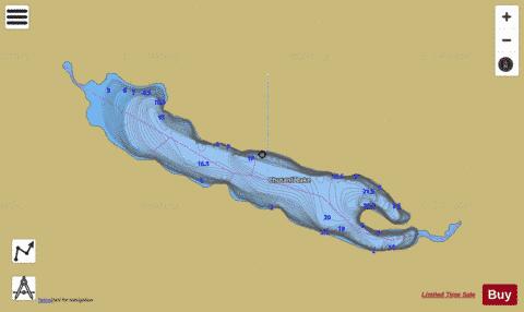 Chutanli Lake depth contour Map - i-Boating App