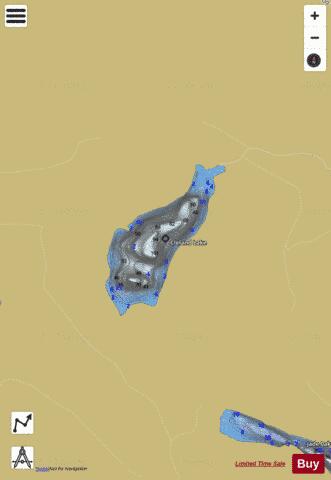 Cleland Lake depth contour Map - i-Boating App