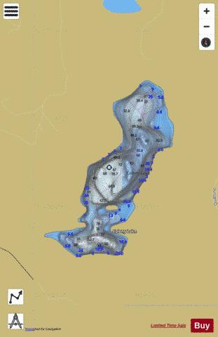 Colony Lake depth contour Map - i-Boating App
