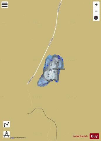 Crowman Lake depth contour Map - i-Boating App