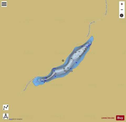 Cultus (Baldwin) Lake depth contour Map - i-Boating App