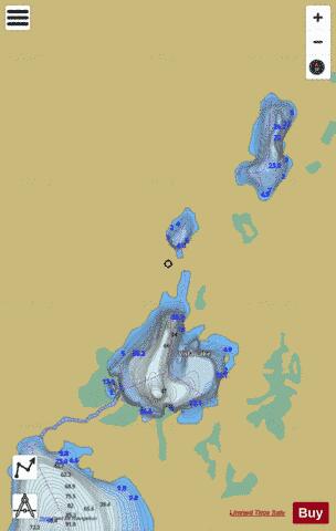 Cutthroat Lake depth contour Map - i-Boating App