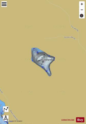 Dorsey Lake depth contour Map - i-Boating App