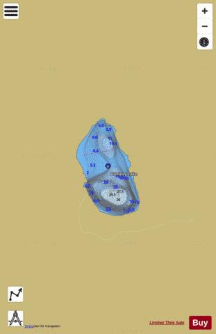 Dunlevy Lake depth contour Map - i-Boating App