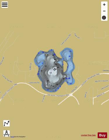 Dutch Lake depth contour Map - i-Boating App