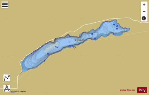 Eaglet Lake depth contour Map - i-Boating App