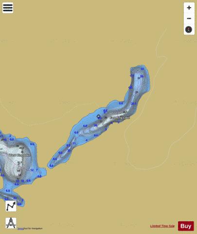 East King Lake depth contour Map - i-Boating App