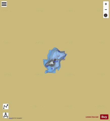 Elephant Lake depth contour Map - i-Boating App