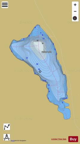 Felker Lake depth contour Map - i-Boating App
