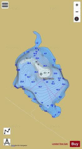 Fishpot Lake depth contour Map - i-Boating App