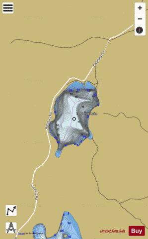 Frederick Lake depth contour Map - i-Boating App
