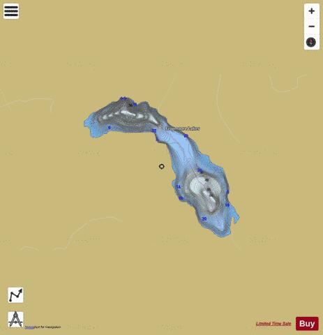Frogmoore Lakes depth contour Map - i-Boating App