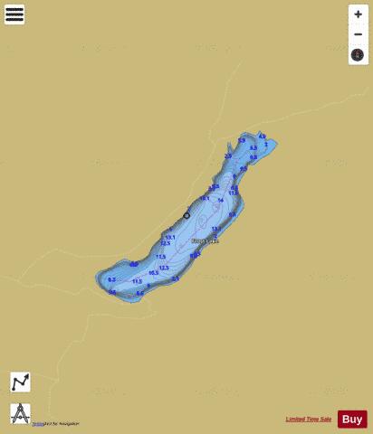 Frost Lake depth contour Map - i-Boating App