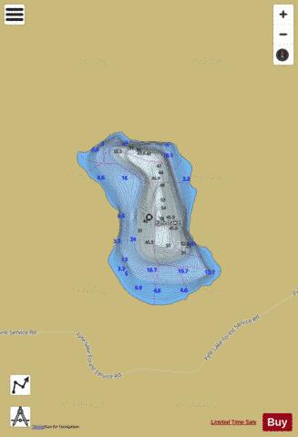 Fyfe Lake depth contour Map - i-Boating App