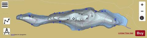 Gavin Lake depth contour Map - i-Boating App