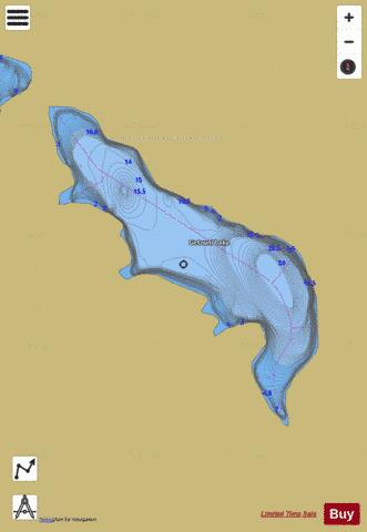 Getzuni Lake depth contour Map - i-Boating App