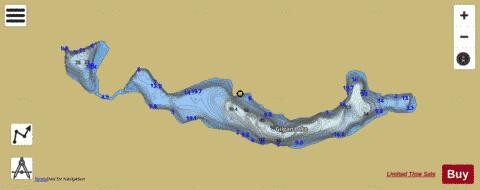 Gilgan Lake depth contour Map - i-Boating App