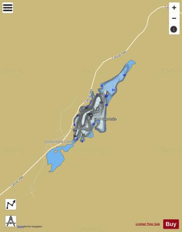 Good Hope Lake depth contour Map - i-Boating App