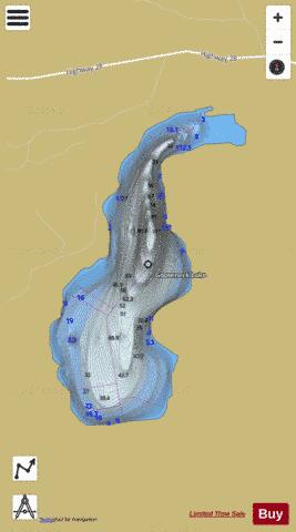 Gooseneck Lake depth contour Map - i-Boating App