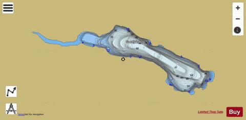 Goosly Lake depth contour Map - i-Boating App