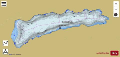 Greenbush Lake depth contour Map - i-Boating App