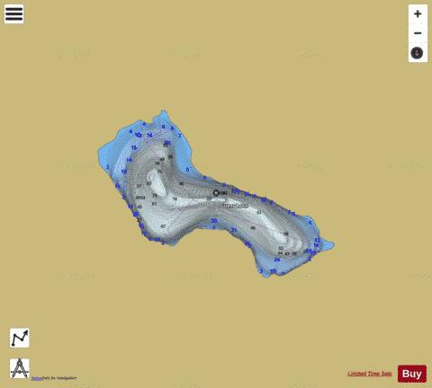 Guess Lake depth contour Map - i-Boating App
