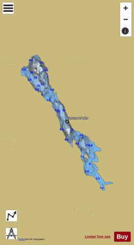 Gunanoot Lake depth contour Map - i-Boating App