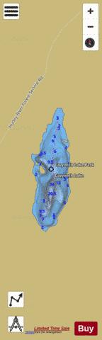 Gwyneth Lake depth contour Map - i-Boating App