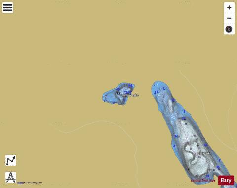 Hadlow Lake depth contour Map - i-Boating App