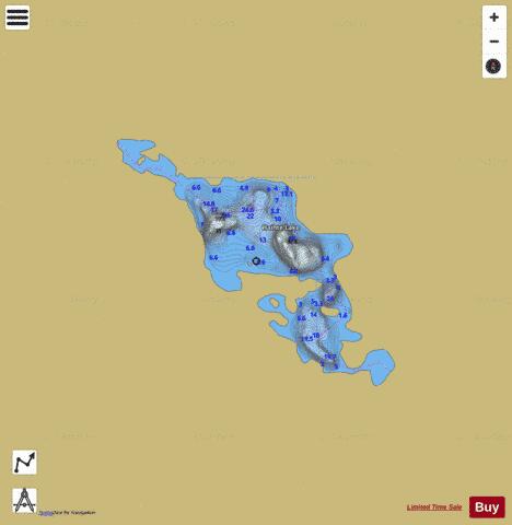 Haihte Lake depth contour Map - i-Boating App