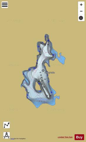 Happy Lake depth contour Map - i-Boating App