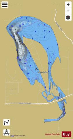 Hatzic Lake depth contour Map - i-Boating App