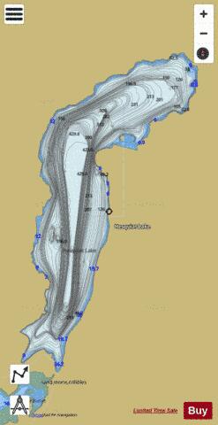 Hesquiat Lake depth contour Map - i-Boating App