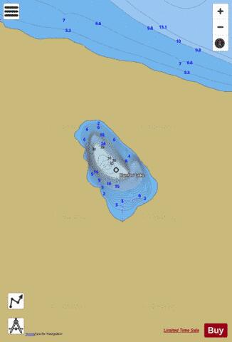 Hunter Lake depth contour Map - i-Boating App