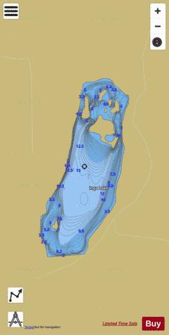 Inga Lake depth contour Map - i-Boating App