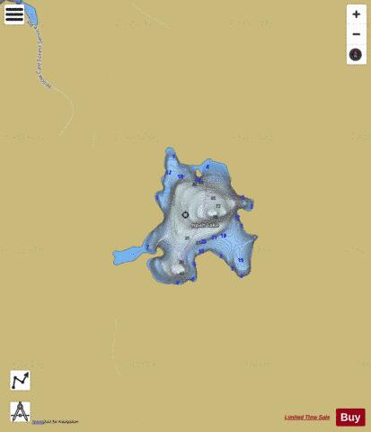 Ispah Lake depth contour Map - i-Boating App