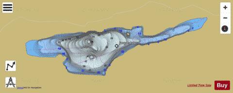Jacques Lake depth contour Map - i-Boating App