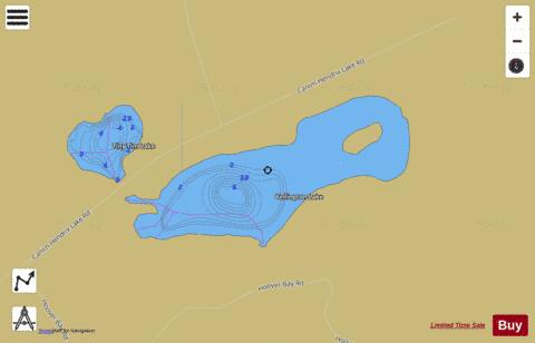 Kellington Lake depth contour Map - i-Boating App