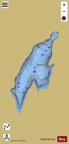 Keynton Lake depth contour Map - i-Boating App