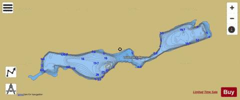 Laidman Lake depth contour Map - i-Boating App
