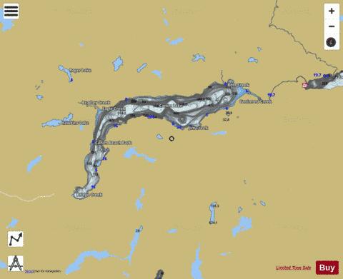 Lake Canim depth contour Map - i-Boating App