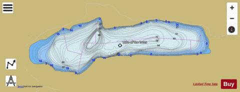 Lake Of The Trees depth contour Map - i-Boating App