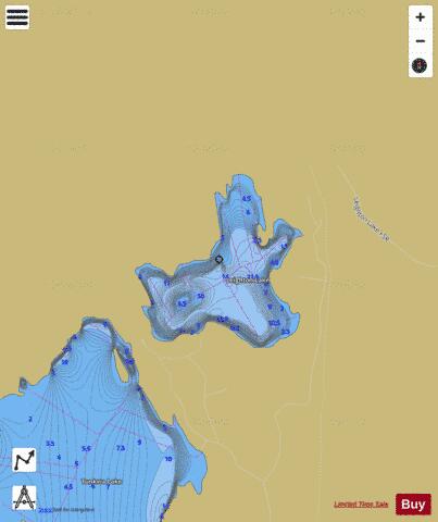 Leighton Lake depth contour Map - i-Boating App