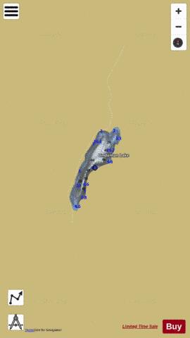 Lindeman Lake depth contour Map - i-Boating App