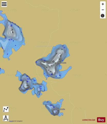Lost Horse Lake depth contour Map - i-Boating App